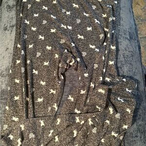 PINK Victoria's Secret Charcoal Patterned Lounge Pants